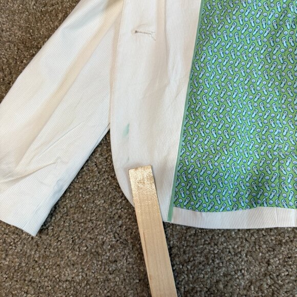 Vineyard Vines Katama Corded Blazer Jacket Womens Small White Single Breasted - Picture 8 of 14